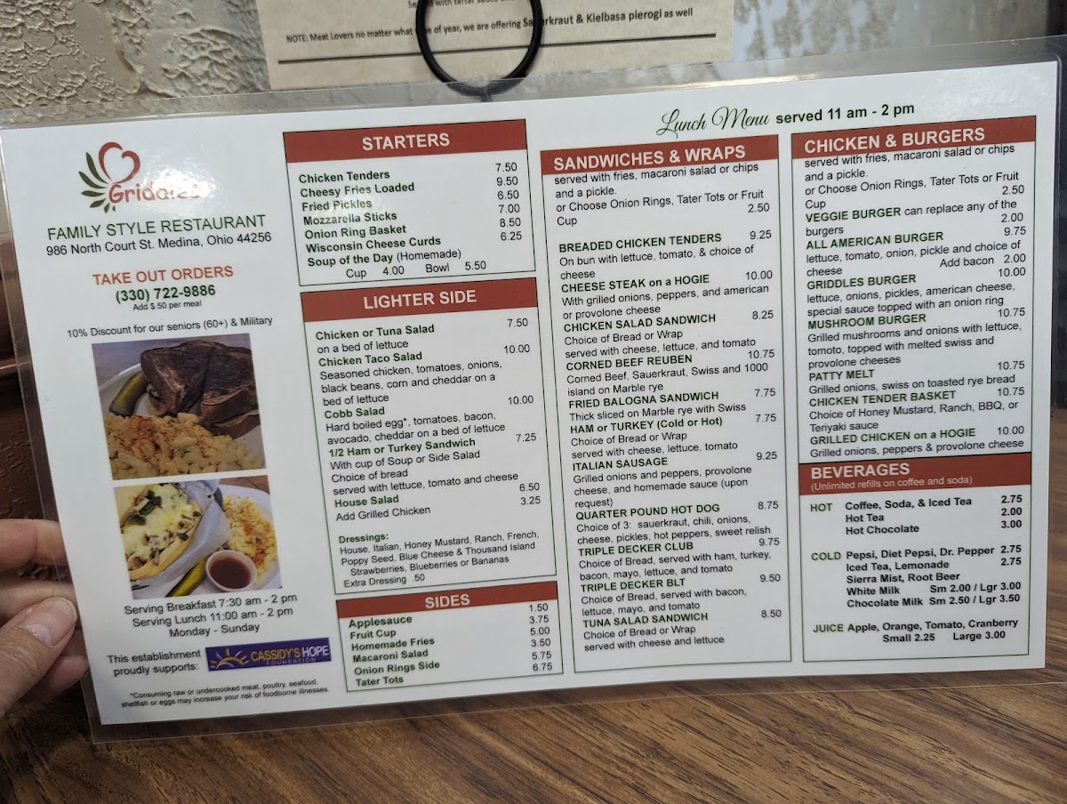 Menu Griddle's Cafe-6