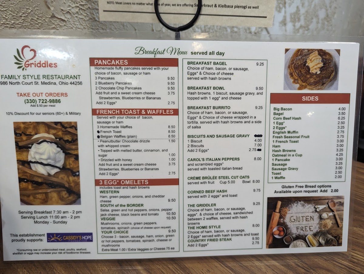 Menu Griddle's Cafe-7