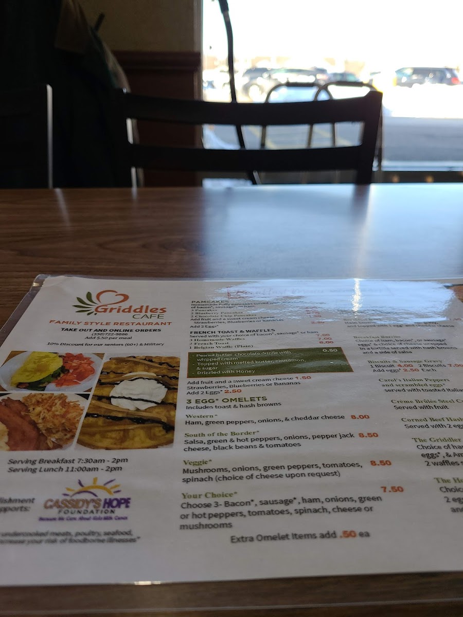 Menu Griddle's Cafe-9